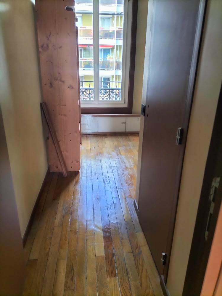 Fin de chantier, parquet dégraissé — Appartement, Paris, réalisation Clarté Nettoyage Propre
